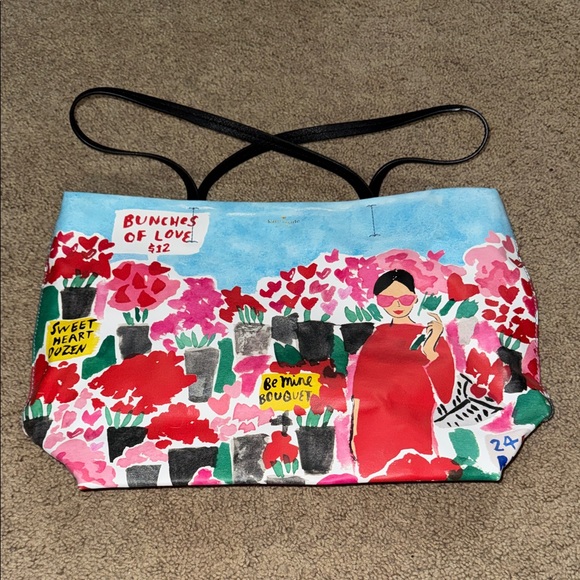 kate spade Handbags - Kate Spade - Be Mine Rose Market Hallie Tote. limited edition - Valentines Day